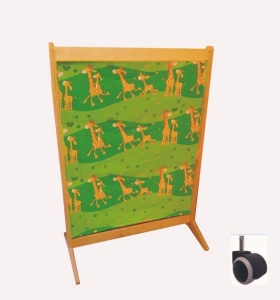 Parawan medyczny składany z motywem dziecięcym jezdny