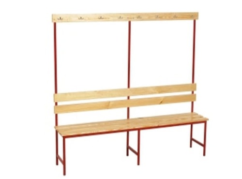 ławka z wieszakami 1200x370x1600 płyta laminowana