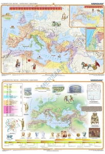DUO Starożytny Rzym - państwo i kultura - dwustronna mapa ścienna 160x120