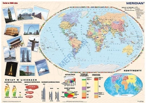 Świat w 2010 roku - mapa ścienna 160x120