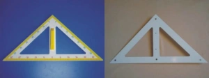 Trójkąt tablicowy 45 plastikowy magnetyczny