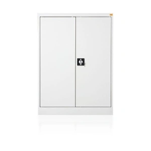 Szafa biurowa dwupółkowa, z drzwiami uchylnymi, idealna do przechowywania dokumentów RODO 2018