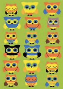 Dywan Weliro Sowy - Zielony 1,0x1,6m