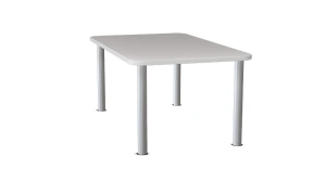 Stolik przedszkolny SMART prostokąt 120x70 cm, nogi metalowe, roz. 1-3