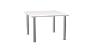 Stolik stołówkowy CLASSIC kwadrat 75x75 cm, nogi metalowe, roz. 4-6