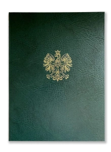 OKŁADKA NA ŚWIADECTWO - GODŁO/ZIELEŃ