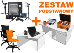 Wirtualne laboratorium wieloprzedmiotowe ClassVR dla 16 uczniów z meblami