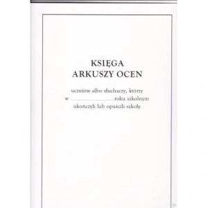 Księga arkuszy ocen
