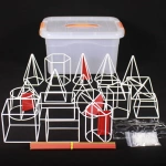 Bryły geometryczne szkieletowe małe 10 cm