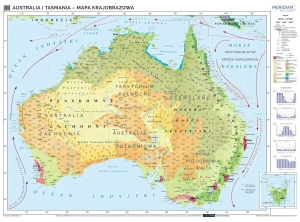 Australia - mapa krajobrazowa 200x150