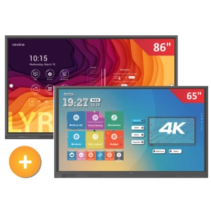 Zestaw Aktywna Tablica: 1 x monitor Newline LYRA TT-8621Q 1 x monitor Newline TT-6519RS 2 x uchwyt