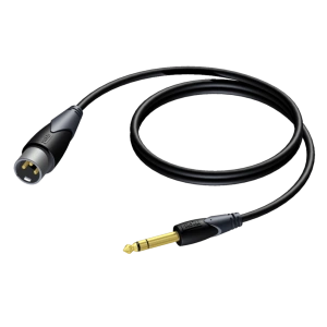 Kabel PROCAB CLA724/10, XLR (M) do 6,3 mm jack (M) stereo (10m)