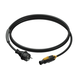 Kabel zasilający PROCAB PRP433/3, Schuko (M) do powerCON TRUE1 (3m)