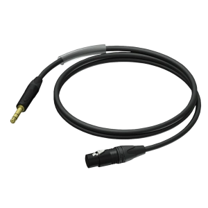 Kabel PROCAB PRA723/1.5, XLR (F) do jack (M) stereo (1,5m)