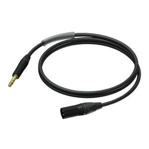 Kabel PROCAB PRA724/1.5, XLR (M) do jack (M) stereo (1,5m)