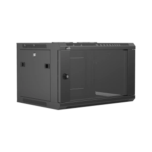 Naścienna szafa rack 19” CAYMON WPR406R/B