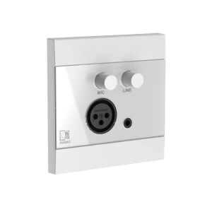 Ścienny moduł AUDAC WP205/W, XLR mic + 3,5 mm jack, biały