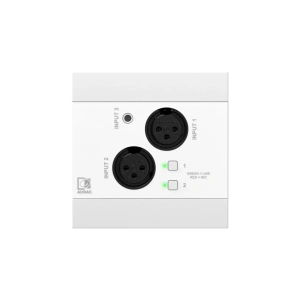 Panel ścienny AUDAC NWP320/W, 2x XLR + 3,5 mm jack + BT biały