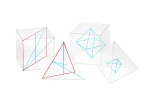 Bryły geometryczne - wielościany foremne - zestaw 4 szt.