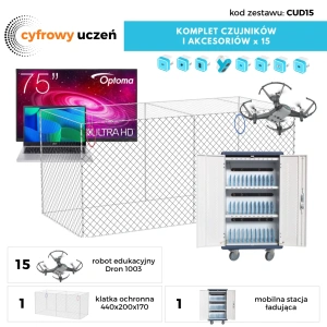 Cyfrowy uczeń - Pracownia kodowania dronów 30 stanowisk CUD15