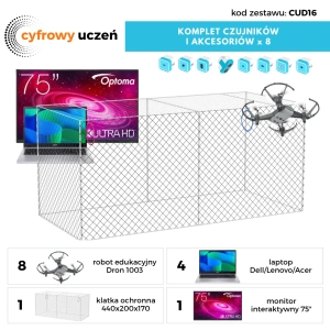 Cyfrowy uczeń - Pracownia kodowania dronów 16 stanowisk CUD16