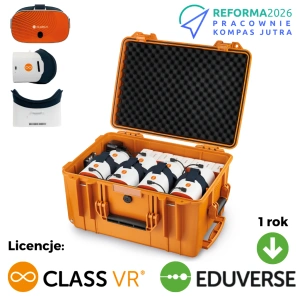 Pracownia Przyrodnicza zestaw 8 okularów VR dla szkół + Eduverse 1Y