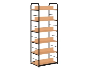 Regał biblioteczny B dwustronny rama metalowa