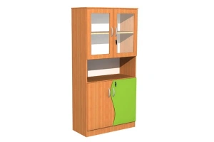 Szafa szkolna z witryną Fala 5, szer. 900 mm