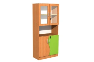 Szafa szkolna z witryną Fala 27, szer. 800 mm