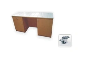 Stolik laboratoryjny podwójny mobilny 140