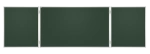 Tablica szkolna Tryptyk zielony gładki 170x100 /340x100/