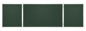 Tablica szkolna Tryptyk zielony gładki 170x100 /340x100/