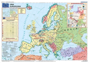 Unia Europejska i strefa Schengen (stan na 2016) - mapa ścienna 200x150