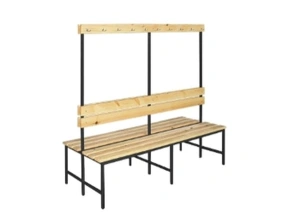ławka z wieszakami podwójna 1000x370x1600 płyta laminowana