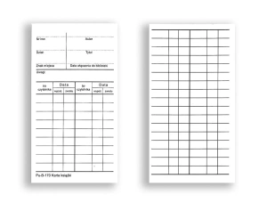  Karta Książki (Pu-B-170)