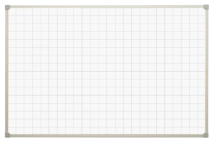 TABLICA BIAŁA W KRATKĘ 170x100