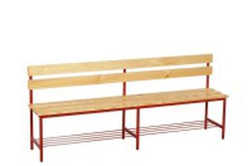 Ławka z oparciem 1800x370x830 płyta laminowana