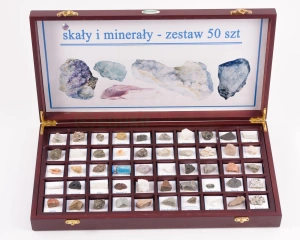 Skały i minerały - zestaw 50 szt