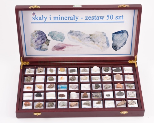 Skały i minerały - zestaw 50 szt