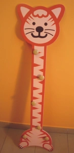 Wieszak przedszkolny kot