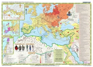 Powstanie i rozwój chrześcijaństwa - mapa ścienna 200x150