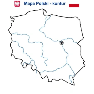 Nakładka magnetyczna MAPA POLSKI KONTUR