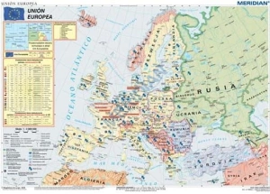 Unión Europea - mapa ścienna w języku hiszpańskim 200 x 150