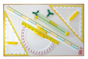 Tablica z przyrządami plastikowymi magnetyczna pozioma