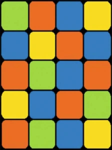 Dywan Weliro Kostka - Zielony