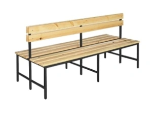 Ławka z oparciem podwójna 1200x710x830 płyta laminowana