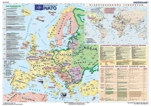 NATO / Międzynarodowy terroryzm - mapa ścienna 200x150