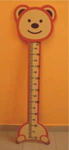 Miara wzrostu dziecka miś (słoń, żyrafa, kot)