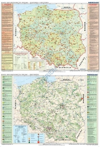 DUO Mapa krajoznawcza Polski - historia i kultura / przyroda - dwustronna mapa ścienna