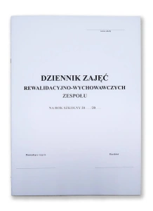  Dziennik zajęć rewalidacyjno-wychowawczych zespołu